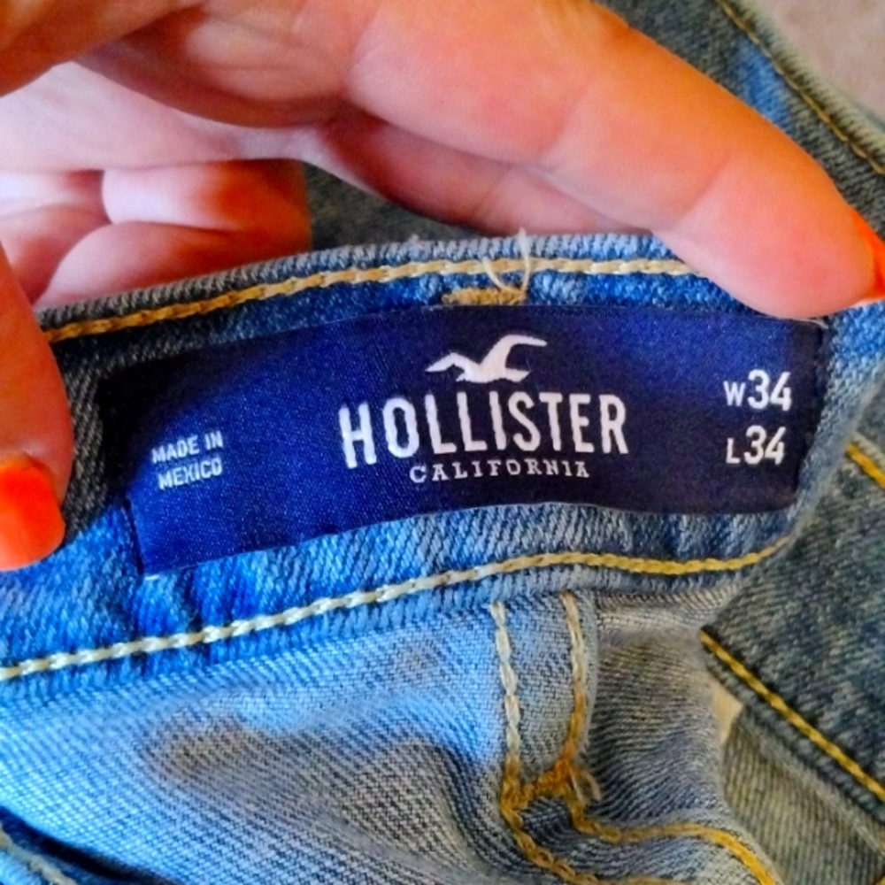 Mens holloster blue jeans 34/34